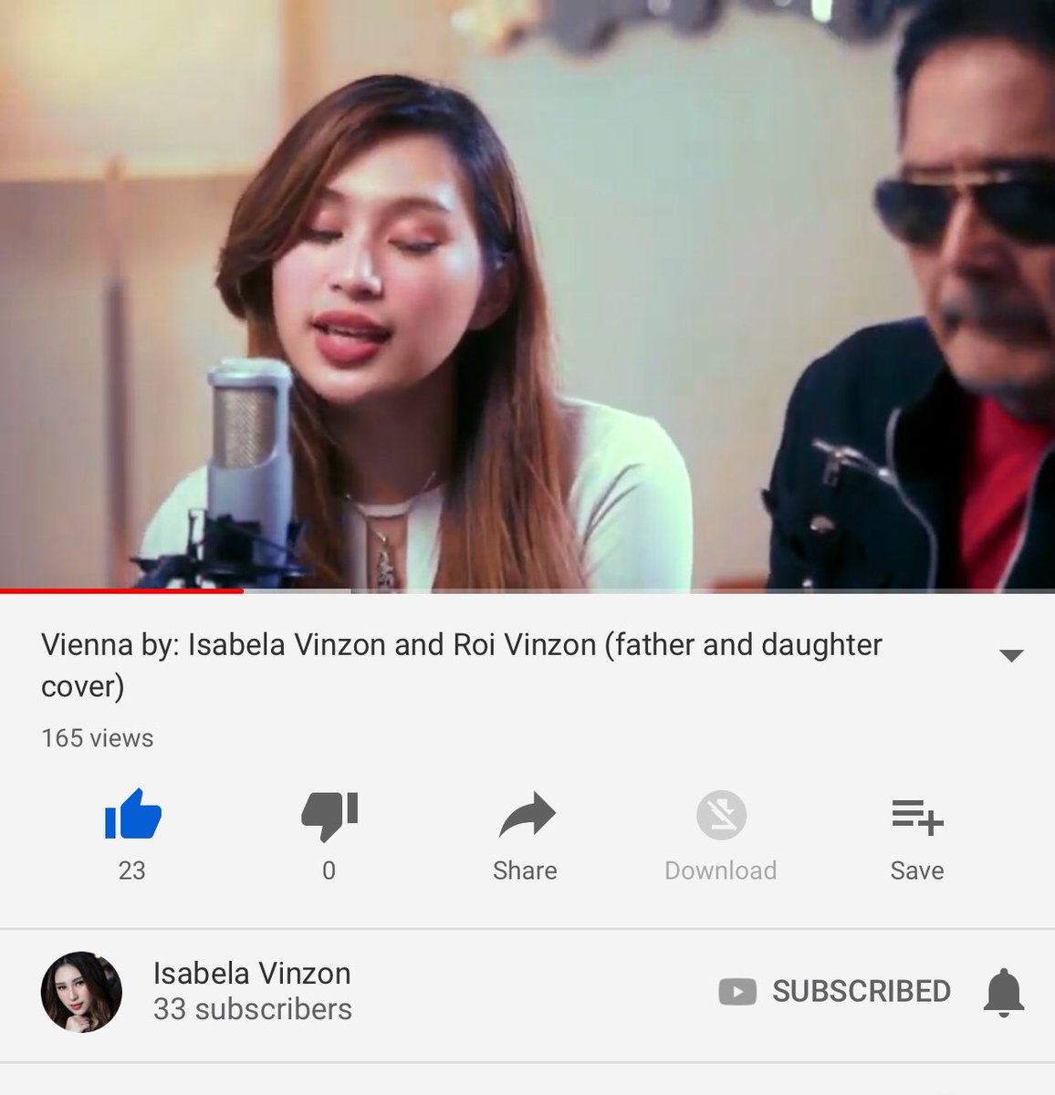 LalaVinzonn's tweet photo. Vienna cover with my dad is out now on my youtube channel!! Thank you for the love and support 🙏🏻😍 https://t.co/dh9op1AwfO