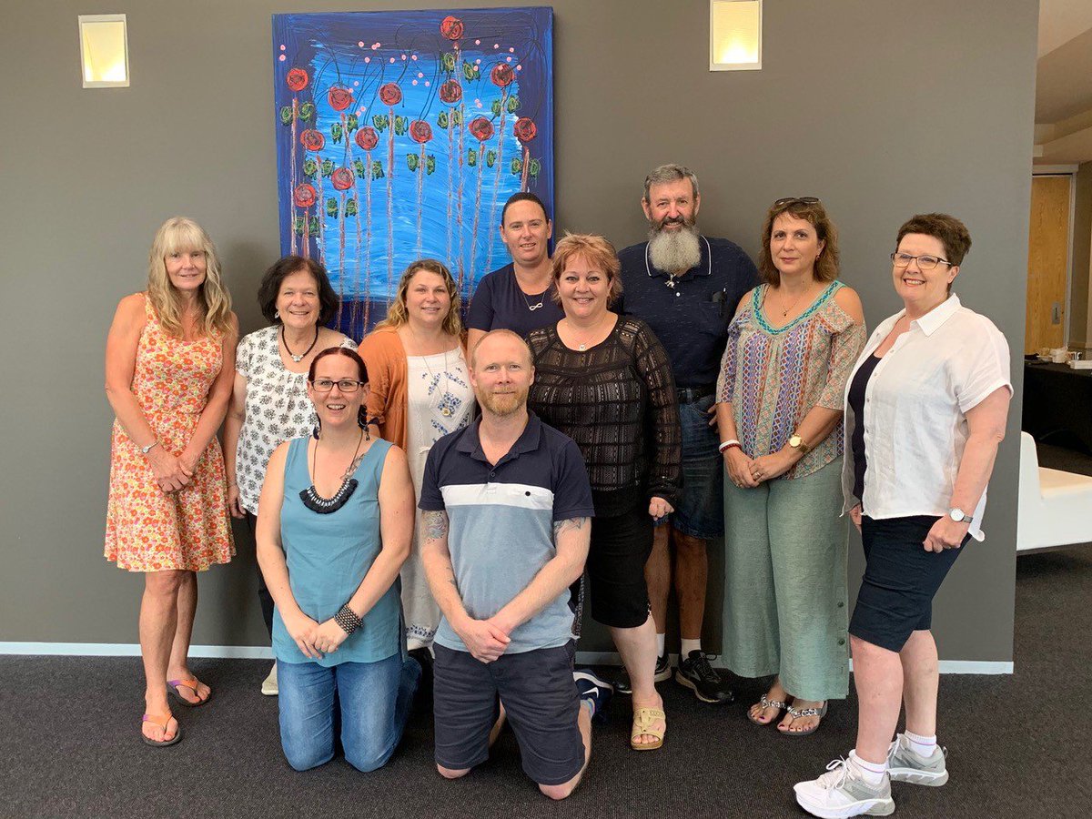Our newly formed Lived Experience Advisory Group meeting for the first time. We're so grateful to have such a passionate group and look forward to working together to ensure StandBy provides the best support possible. Thanks to <a href="/RosesInTheOcean/">Roses in the Ocean</a> for facilitating the training.