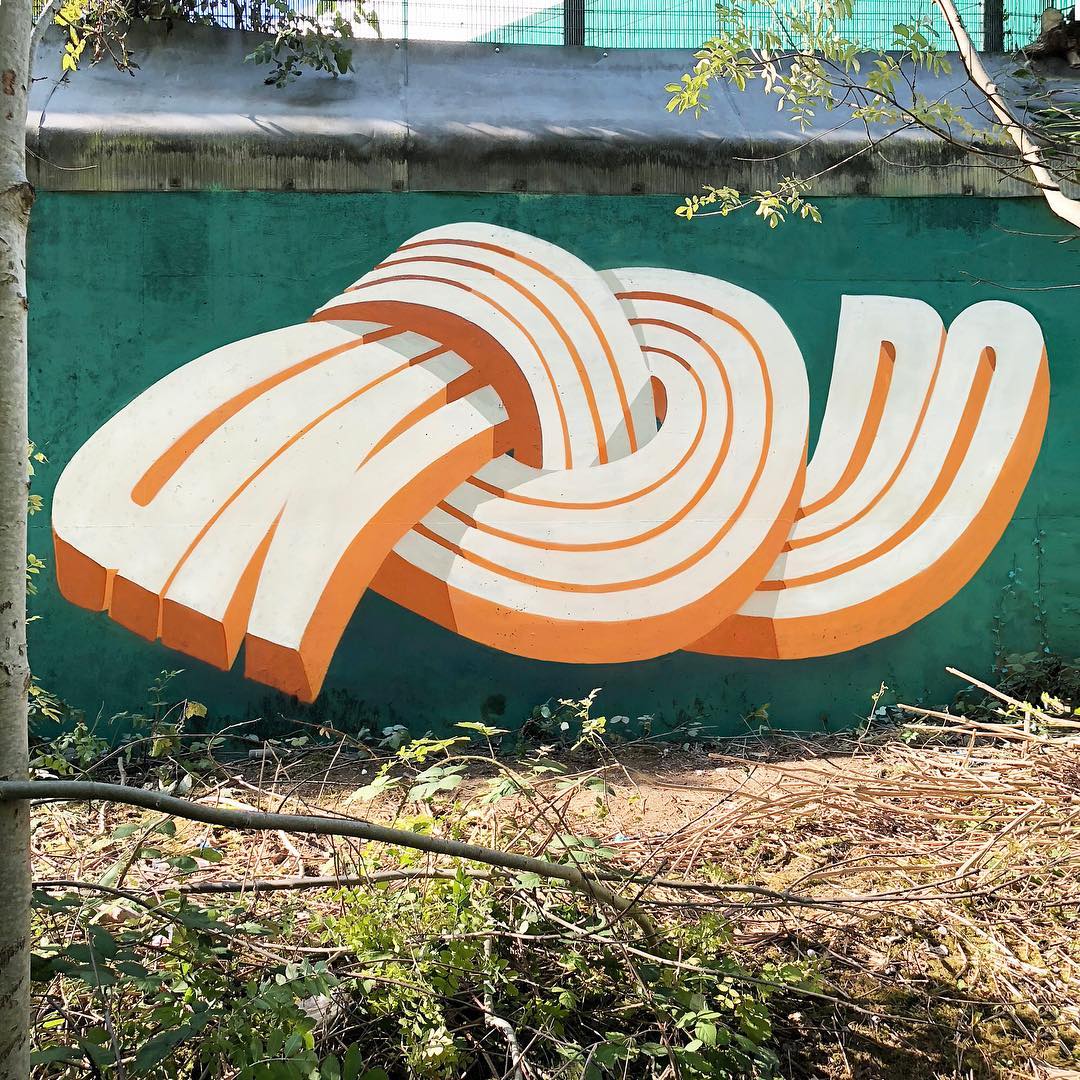 0xiolo's tweet photo. New twisted typography from @Pref_ID
#art #streetart #mural #muralart #typography #prefid #lettering https://t.co/LPNiY8isLx