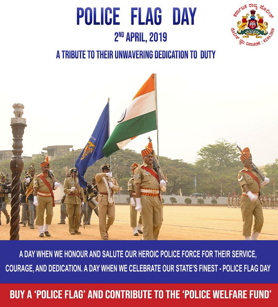 Tributes to brave police personnel on #PoliceFlagDay for their tireless service, unflinching courage & utmost dedication in maintaining Law & Order in our Society.

To provide uniformity the Karnataka Police Act 1963, came into force from 2 April, 1965.

#TuesdayThoughts #KXIPvDC