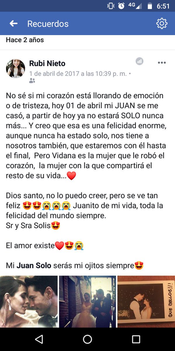 RubyNV_'s tweet photo. Feliz aniversario!!  😍😍🎉 @soyjuansolo @vidanha todo mi amor, para ustedes, que sean por lo menos 100 años más. Dios bendiga su matrimonio siempre 🙏 lleno de amor y felicidad!  
Los quiero mucho 🤭❤ https://t.co/R2sfZ7TQ93