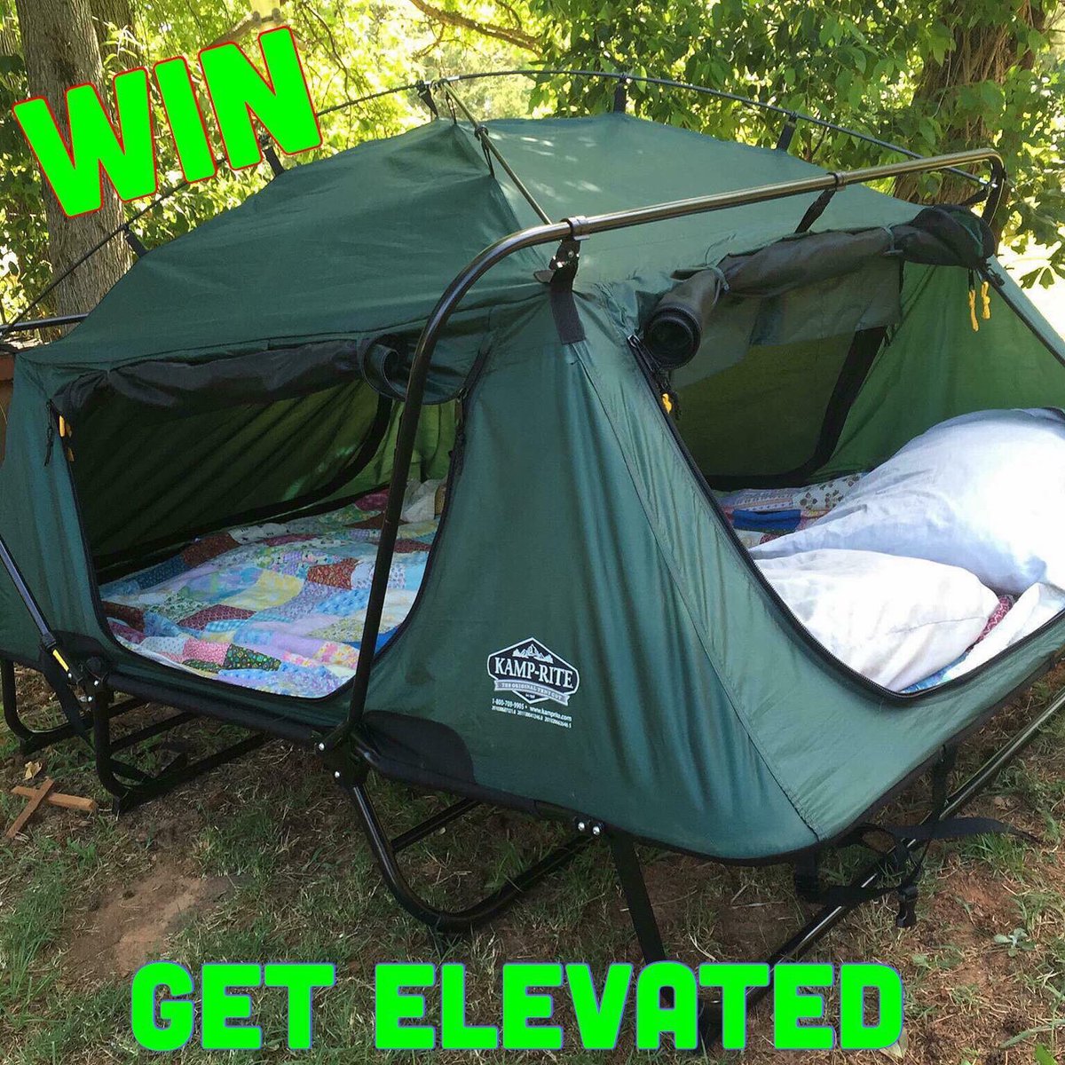 TailgatingChall's tweet photo. Enter to win your fav tent @KampRite off the ground tent! Go to our Facebook page and enter to win!
https://t.co/1u99YujWgf
#kamprite #win #camping https://t.co/s7VTEwRaeo