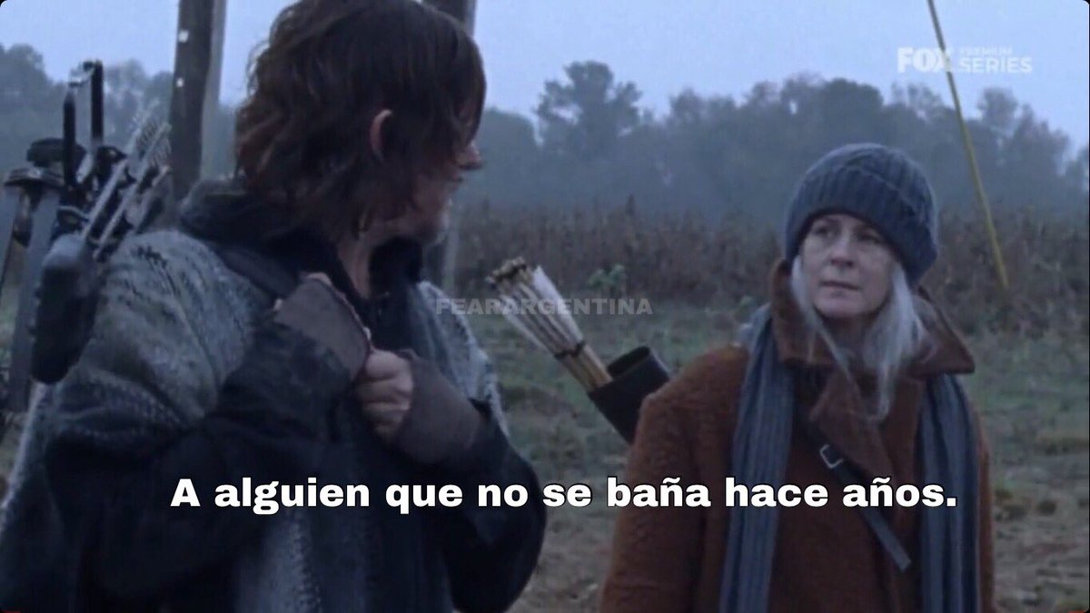 ArgentinaDead's tweet photo. #TWD9enFOX  Daryl: ¿A quién ves cuando me ves a mí? 

#TheWalkingDead #TWD https://t.co/8NSj4TDP00