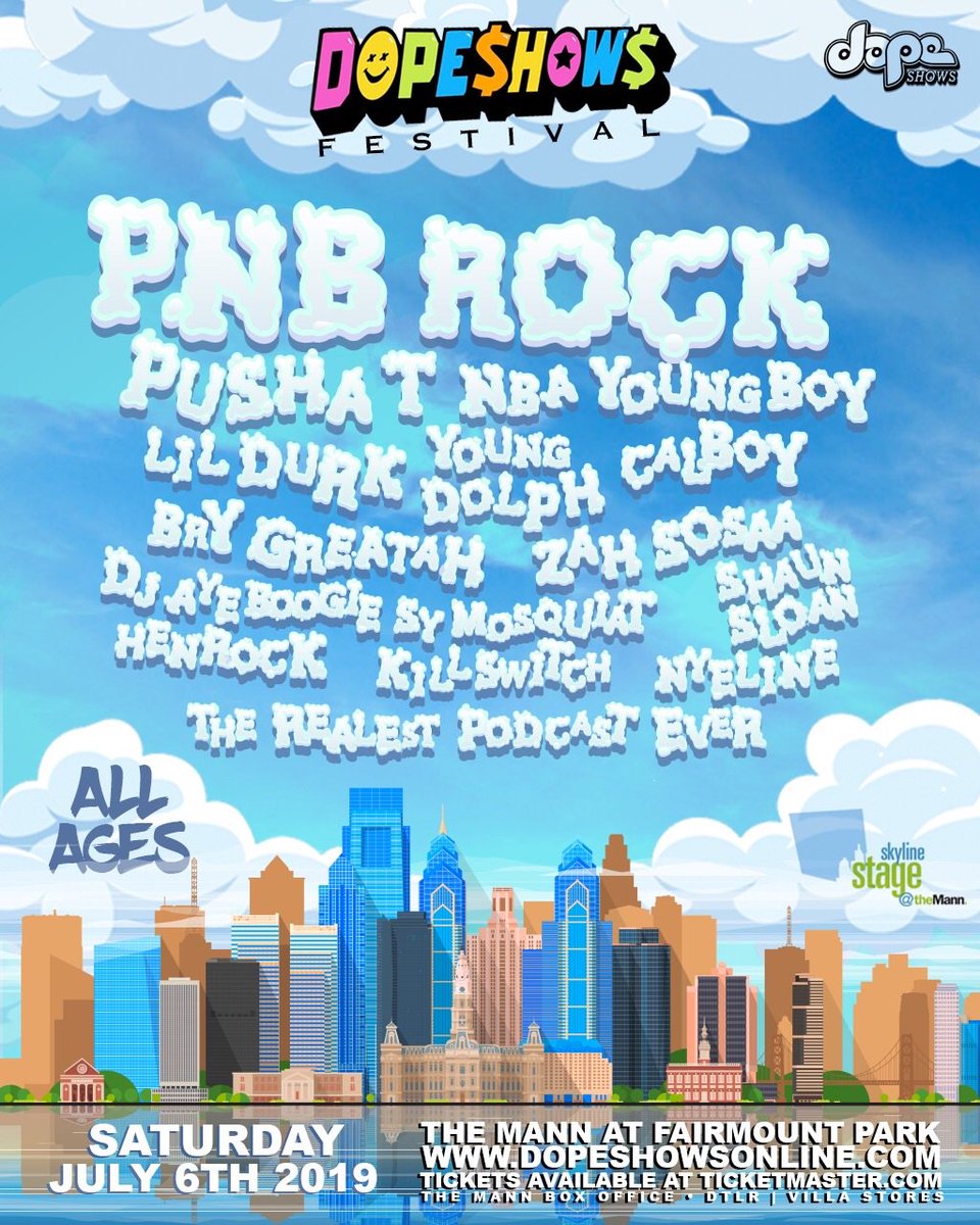 lildurk's tweet photo. July 6th (Philadelphia) this Fest will be 🔥🔥🔥 https://t.co/RxgUPyRH0d