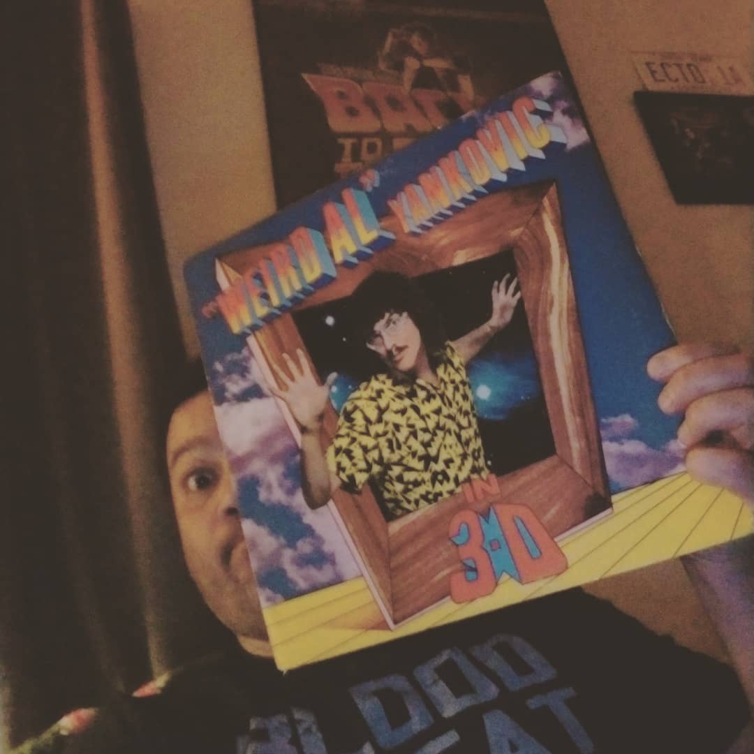 ChefDanP's tweet image. The year was 1984. and I was taken to #RECORDTOWN to pick out my first record. my choice: @weirdalyankovic #in3D so on that day at the tender age of 5 this man shaped all things to come. My fragile  little mind was never the same again! And for that I am forever grateful!