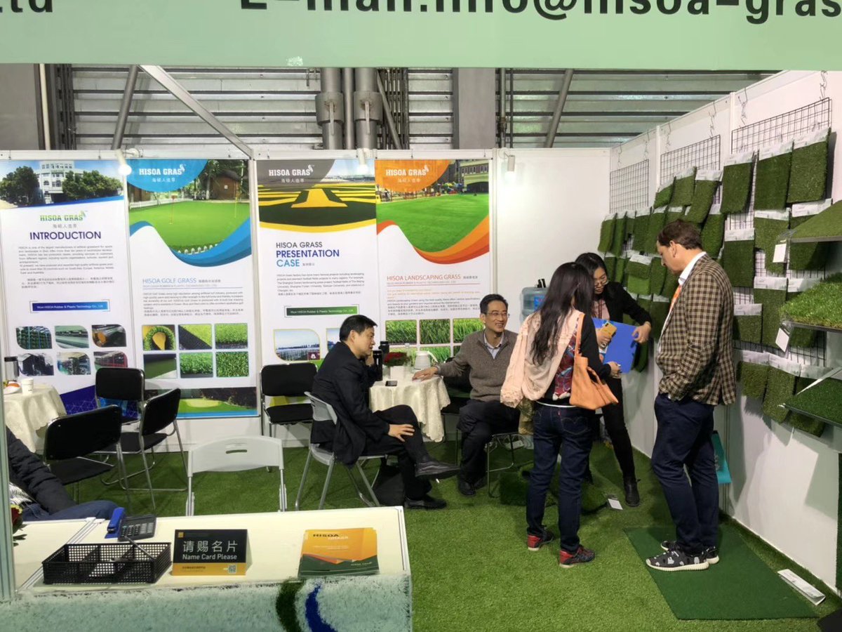 ChristineGu3's tweet photo. Team HISOA Grass. Thanks all the customers and business partners for visiting our booth at Shanghai DOMOTEX and offering us more opportunities for future business. https://t.co/wWykYsUFPn