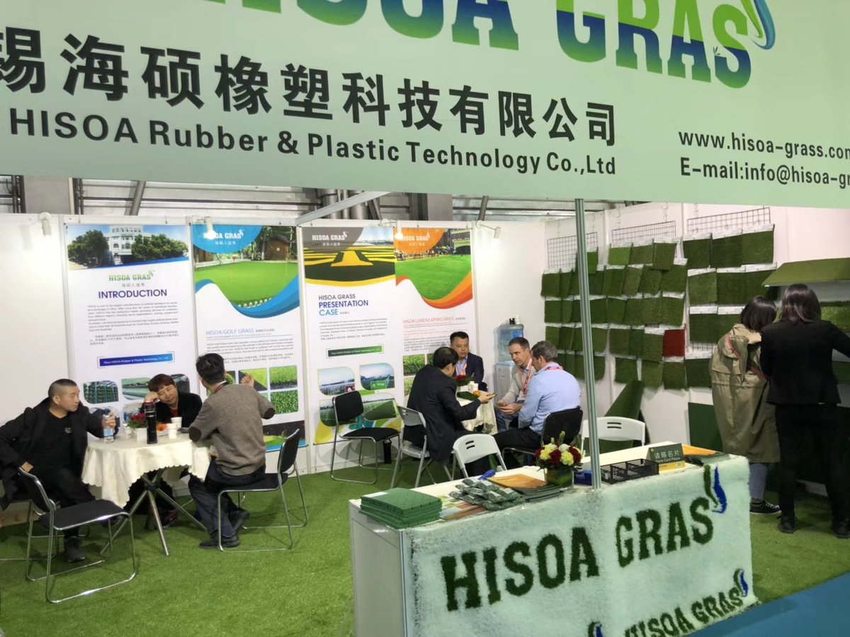 ChristineGu3's tweet photo. Team HISOA Grass. Thanks all the customers and business partners for visiting our booth at Shanghai DOMOTEX and offering us more opportunities for future business. https://t.co/wWykYsUFPn