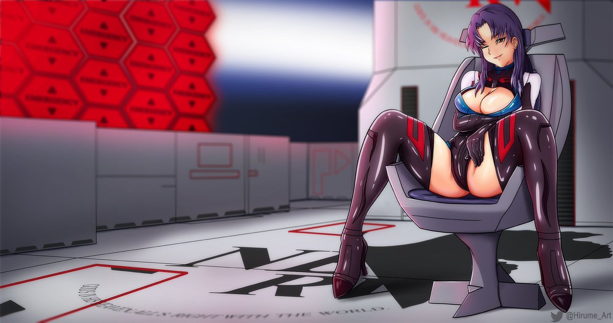 Misato in a plugsuit, suit is based on the Flare figure design. 