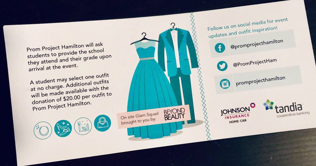 PromProjectHam's tweet image. The countdown is on! You’re Invited 🎉 #PPH2019 April 13 @Delta_HWDSB 9:30-2pm. May 4 @ Hill Park Learning Centre 9:30-2pm. We have been out meetings students and are excited to have you join us! @HamFdnSS @HWDSB @HWDSB_ComEngage 🌈🧵👔👗👠👞#PPH