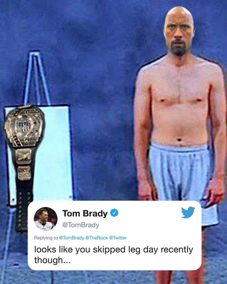 Did <a href="/TheRock/">Dwayne Johnson</a> and <a href="/TomBrady/">Tom Brady</a> just become best friends? 😂