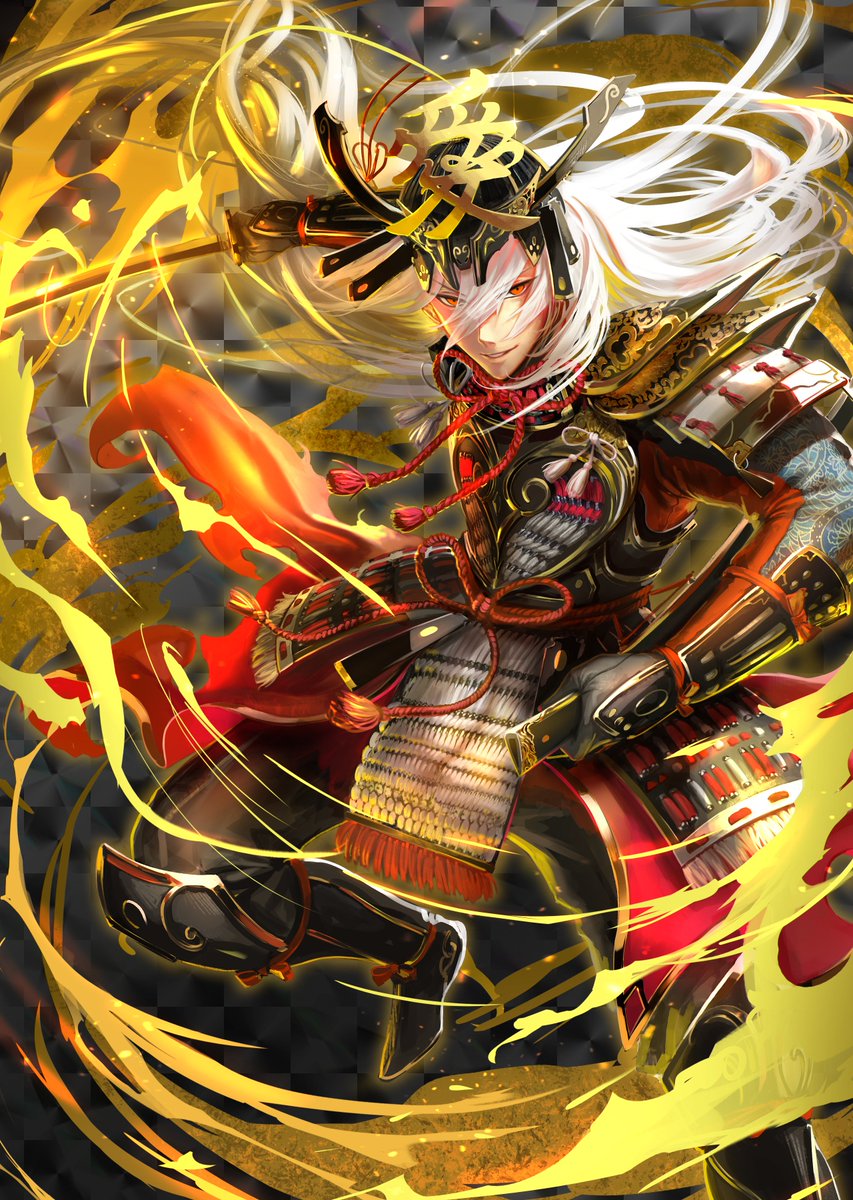 shurasoul's tweet photo. 《新武将紹介》
知勇の義将・直江兼続 (東國 槍兵)
スキル「忠勇義烈の号令」：最も知力の高い味方部隊とその周囲部隊の武力+400%、知力+300%。敵全体の武力-80%、知力-90%、回復効果-80% https://t.co/uqjaxC6hF8
