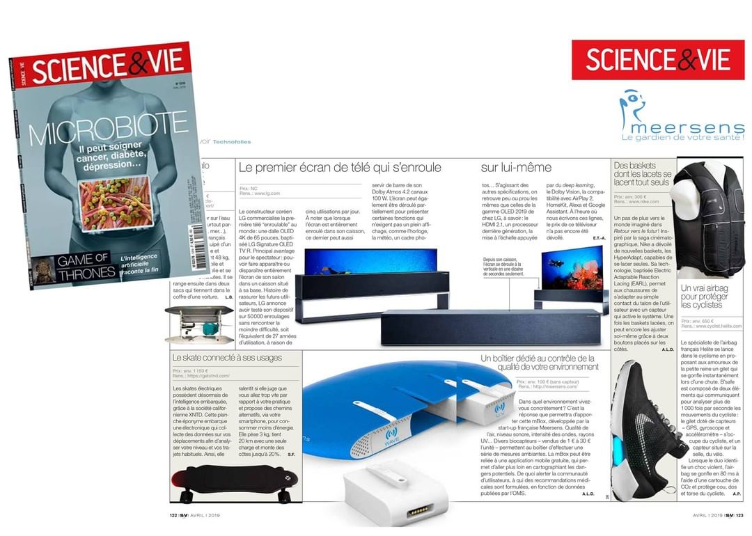 ONGroupOfficial's tweet image. La mBox @meersens présentée dans le mag @science_et_vie d'Avril! 🤩
The mBox Meersens featured in the magazine Science et vie of April! 
#Scienceetvie #TechnoFolies #tech #cuttingedge #frenchtech #madeinfrance #meersens #safelife #healthylife #innovation #environment #safety