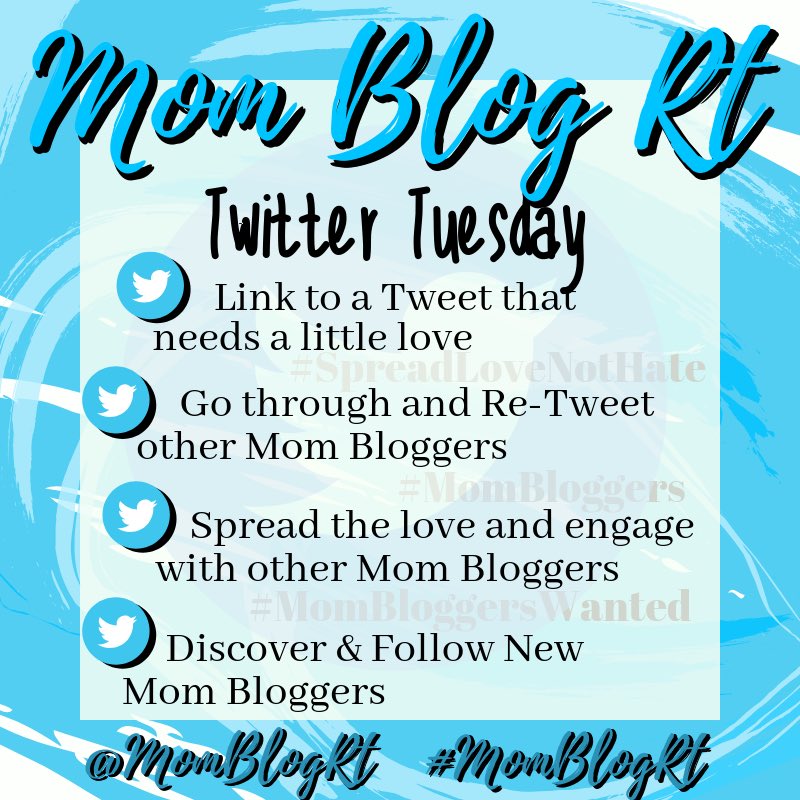 MomBlogRT's tweet photo. Letโs have a Blog Share!
๐ Leave Twitter Links to your Blog
๐ RT other Mom Bloggers
๐ Connect, Comment & Engage
๐ Get More Blog Views
๐ Discover & Follow New Mom Bloggers
#TwitterTuesday #BlogShare #MomBlogRT #MomBloggers @ParentBlogsRT @FemaleBloggerRT @USBloggerRT https://t.co/CaVjizzHFq