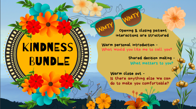 DrDamara1's tweet photo. @maureenbis I created a pictogram of what a KINDNESS BUNDLE might look like. Notice the WMTY person centered frames! I hope it brings you joy!
#LeadingChangeMHVC #JoyMHVC @helenbevan @andersvege @S4Maher @donberwick #QualityForum @ZoeLord1 @Schaffer09 @tommyNtour #WMTY https://t.co/qtFhQPFWvJ