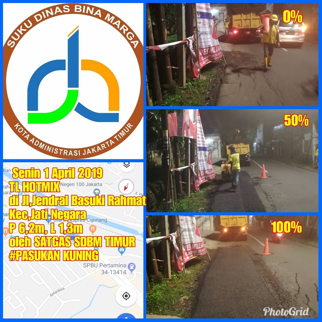 binamargajaktim's tweet photo. Perbaikan jalan di Jl. Jend. Basuki Rahmat oleh Satgas Sudin Bina Marga Jakarta Timur #pasukankuning #timmalam #jakartatimur @BinaMargaDKI @DKIJakarta @SubanppekoJT @RadioElshinta @perhubunganjt @mnctrijayafm https://t.co/CX9SsyRUS6