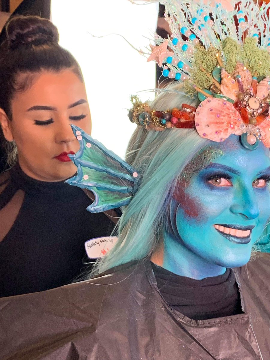 Made my model into a mermaid 
Yesterday’s fantasy makeup competition 🧜🏼‍♀️
All props were home made btw😘
@HillsItaly @jamescharles @wetnwildbeauty @MorpheBrushes #jamescharles #AnastasiaBeverlyHills #MorpheXJamesCharles #morphe #WetNWild #fantasymakeup #Mermaid