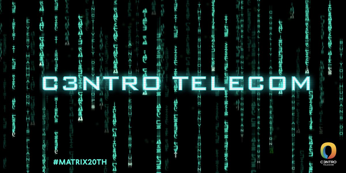 c3ntrotelecom's tweet photo. A 20 años del estreno de #Matrix así lo recordamos... Communications everywhere. Look it is all around us. You can see when you look your computer, your cell phone, your watch, everything around you. #Matrix20 #Matrix #Technology #c3ntroTelecom https://t.co/98iOyUwgX4