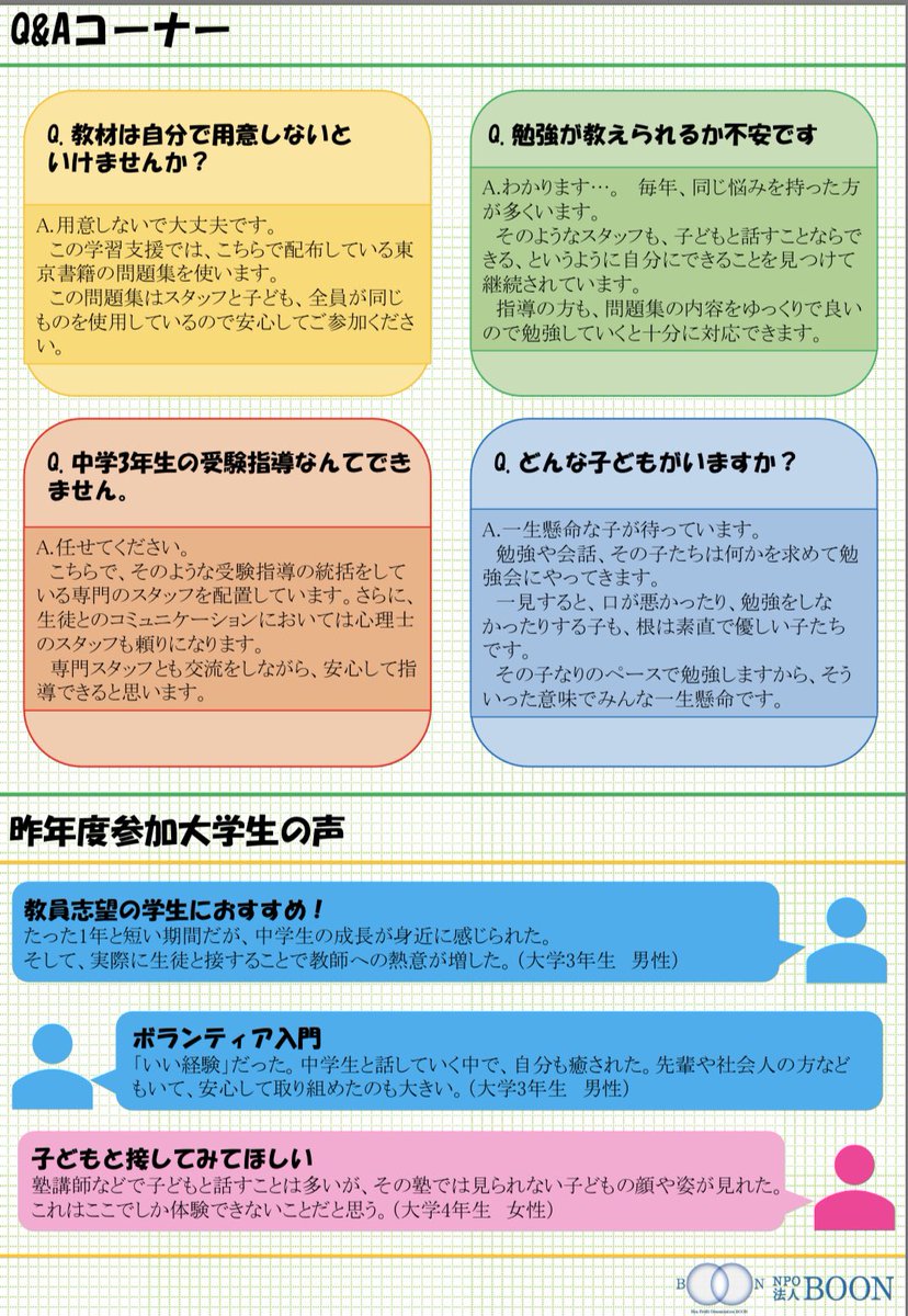 特定非営利活動法人boon Npo Boon Twitter 特定非営利活動法人boon Npo Boon Twitter