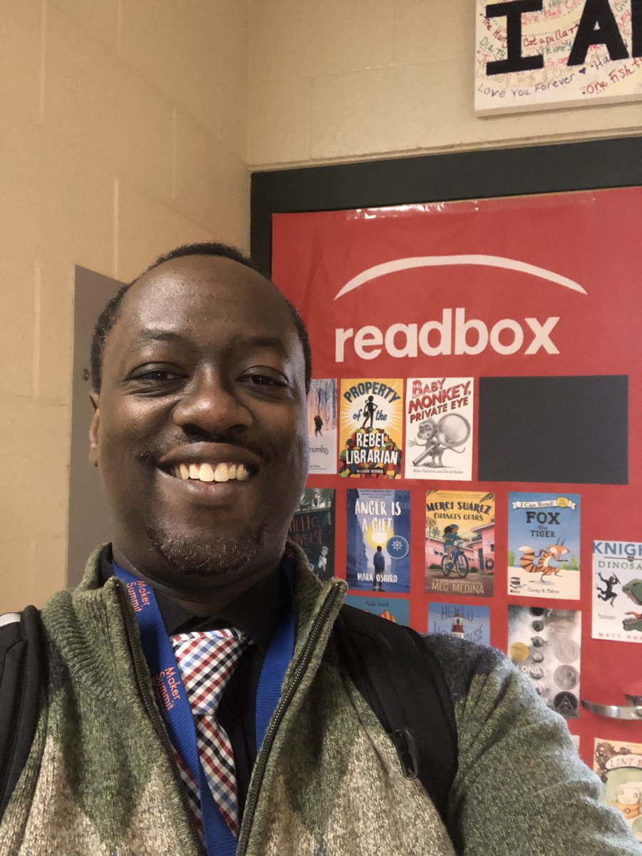 madison_ron's tweet photo. Great creativity from the Carter Elementary staff. #readbox check a book out today. #addicted2reading https://t.co/iFwhAZVSBs