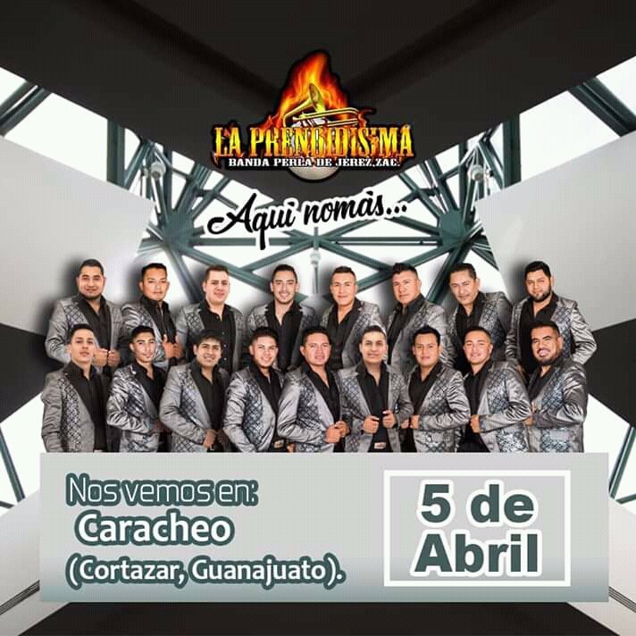 ClubJerez's tweet photo. Este 5 de Abril llega Banda @laprendidisima Perla Jerez 🔥 a Caracheo, (Cortazar, Guanajuato)
#Nueva_Imagen #Aqui_Nomas #LaPrendidisima🔥 #Prendi_Fans🔥❤ @ClubJerez https://t.co/y6Tdx7WgWR