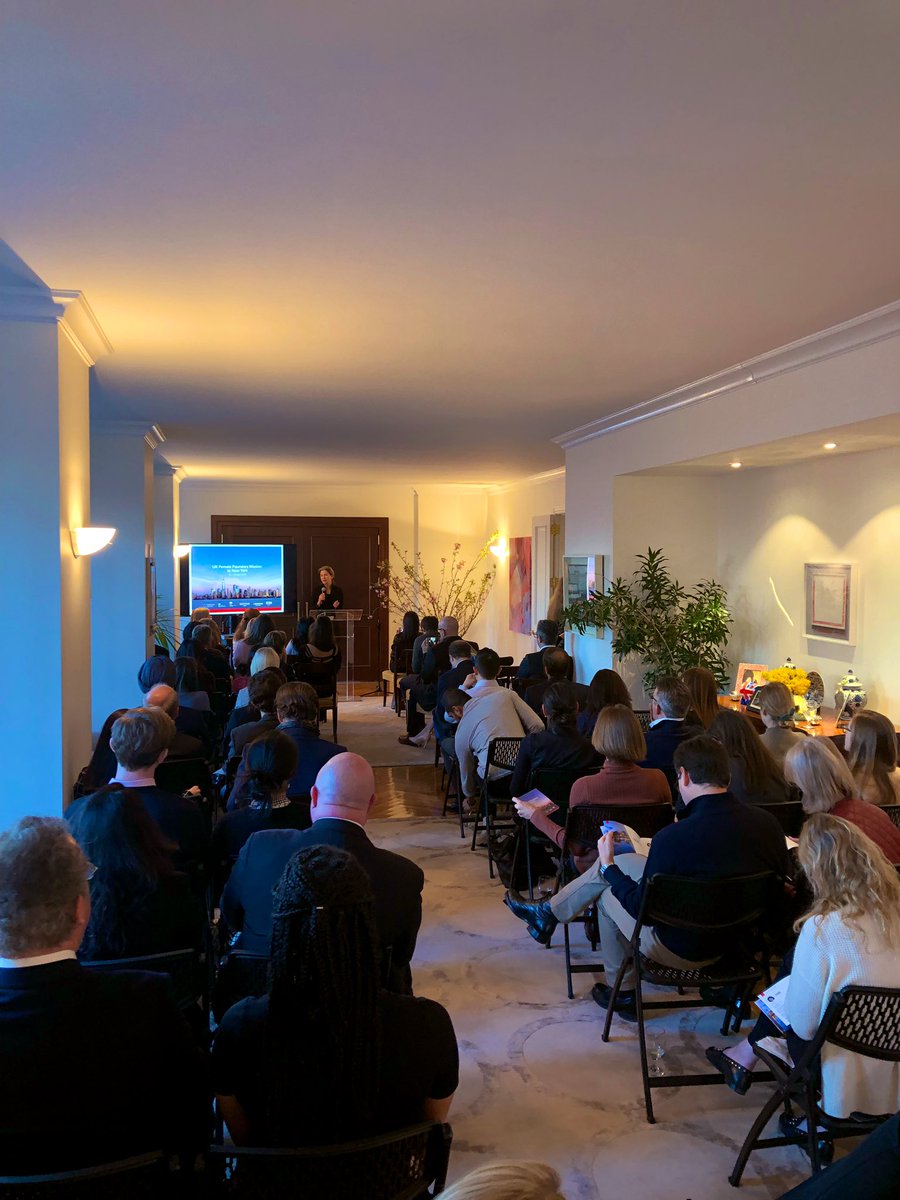 AJPhillipson's tweet photo. Terrific pitching session for #UKFemaleFounders w/@janetcoyle2 @L_Pbusiness &amp; #NYC #VentureCapital community at the residence this eve. Fantastic passion, positivity &amp; potential for future 🇬🇧🇺🇸partnerships. To create a #GREATfuture we must #STEMthegap https://t.co/Q9vOC6cOct