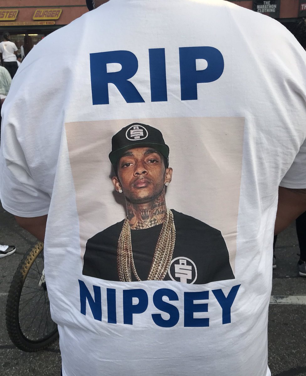 CBSLARachel's tweet image. Community leaders holding a prayer vigil celebrating the life of #NipseyHussle.  @CBSLA #CBSLA @KCBSKCALDesk