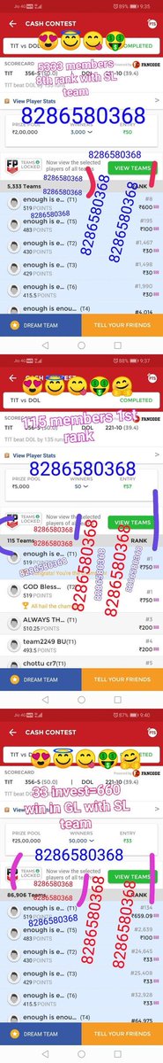dream11champ321's tweet photo. #TITvsDOL 31 March, what a clean sweap upto GL๐ณ๐ณ๐
๐
GL won with SL team๐๐ค๐ค๐#Dream11 #Dream11Team #Dream11Tips #Dream11expert #dream11predictions #Cricket #CricketMeriJaan #cricketnews #cricketnation @CricInformer @Dream11_Expert @Dream11_FCG #IPL2019 #IPL @dream_11world https://t.co/p8O22KGO1v