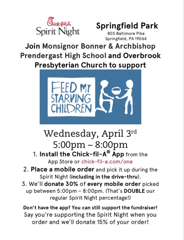 BP_FMSC's tweet photo. Chick-fil-A! This Wednesday! 5-8 PM! Tell your friends and family and don't forget to order from the ChickFila App!! It's for a great cause and you get a delicious dinner!!!!🤩 https://t.co/8yb1HKUO44