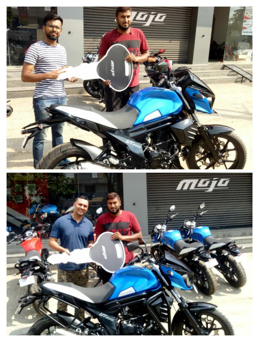 MahindraMojo_'s tweet photo. With every good experience is the promise for more! 
We received some #HappyMoments when people across the country got their key to ride #MOJO #UT300
Congratulations to each proud owner &amp; welcome to the wonderful world of #MojoTribe
#HappyFaces #MojoMotorcycle #Community https://t.co/zGU8JdTRyU