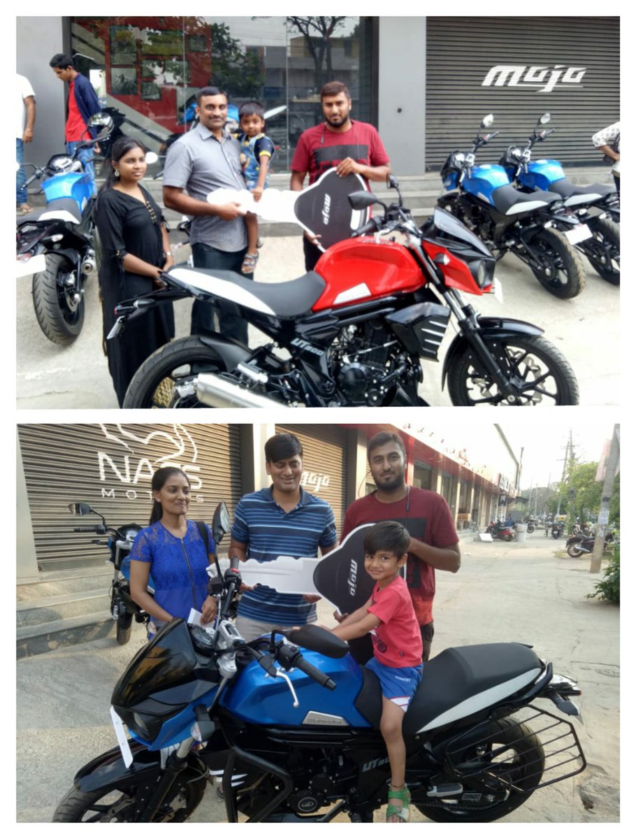 MahindraMojo_'s tweet photo. With every good experience is the promise for more! 
We received some #HappyMoments when people across the country got their key to ride #MOJO #UT300
Congratulations to each proud owner &amp; welcome to the wonderful world of #MojoTribe
#HappyFaces #MojoMotorcycle #Community https://t.co/zGU8JdTRyU