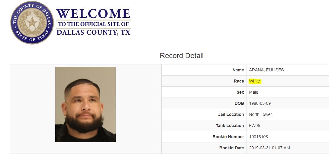 I stumbled upon this story from Angel Mom  @mamendoza480:  https://twitter.com/mamendoza480/status/1112208571490430983If both obviously-Hispanic women were categorized as "white," how many others are also categorized that way and why? Turns out there are ALOT of "white" illegal aliens arrested in Dallas County.
