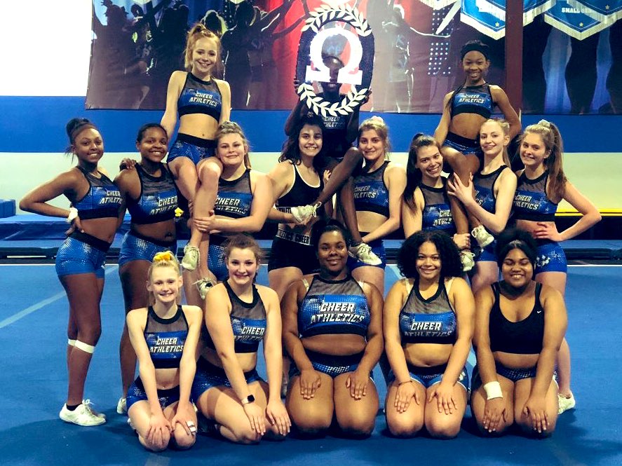 No fooling...these ladies are starting off <a href="/CheerPower_ACP/">American Cheer Power</a> comp week with double ZER🔵s!!#OmegaOMG #clubzero #NotAnAprilFools