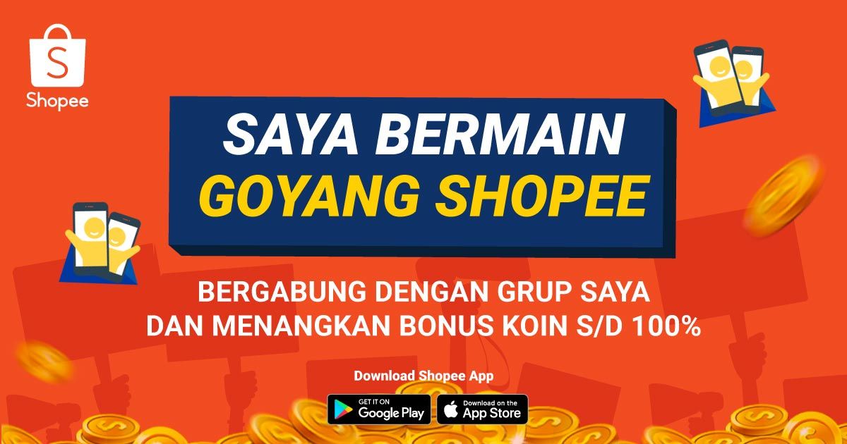 Chimbyj's tweet photo. Yuk gabung grup Goyang Shopee aku, Bonus koin hingga 100% dengan main bersama grup! https://t.co/qHzgo0xeYO https://t.co/gHfeQJBRZo