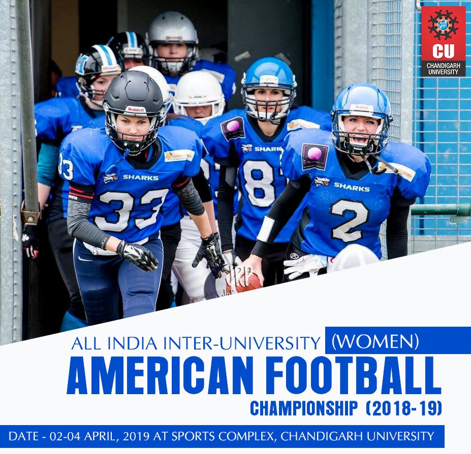 Chandigarh_uni's tweet photo. Beginning today!
All India Inter-University American Football (Women) Championship at @Chandigarh_uni
#ThinkSports #ThinkCU #CU #ChandigarhUniversity #AIIU https://t.co/GS9cRviFIr