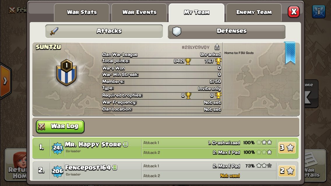 When you struggle to triple in regular wars then 6 pack in <a href="/Clash_Blitz/">ClashBlitz: 1 Hour Wars!</a> 😤