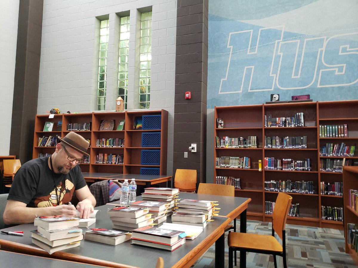 rpemshuskies's tweet photo. The best thing about having an actual book in your hand? Knowing that it was signed by the author who visited students at EMS! #alangratz #treasuredtime #authorvisit #thanksfoundation #thanksPTA #thanksstudents https://t.co/mzRJGQjYHR