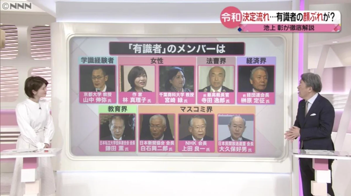 有識者のメンバー一覧！経済界や法曹界等がある中で女性は女性！？