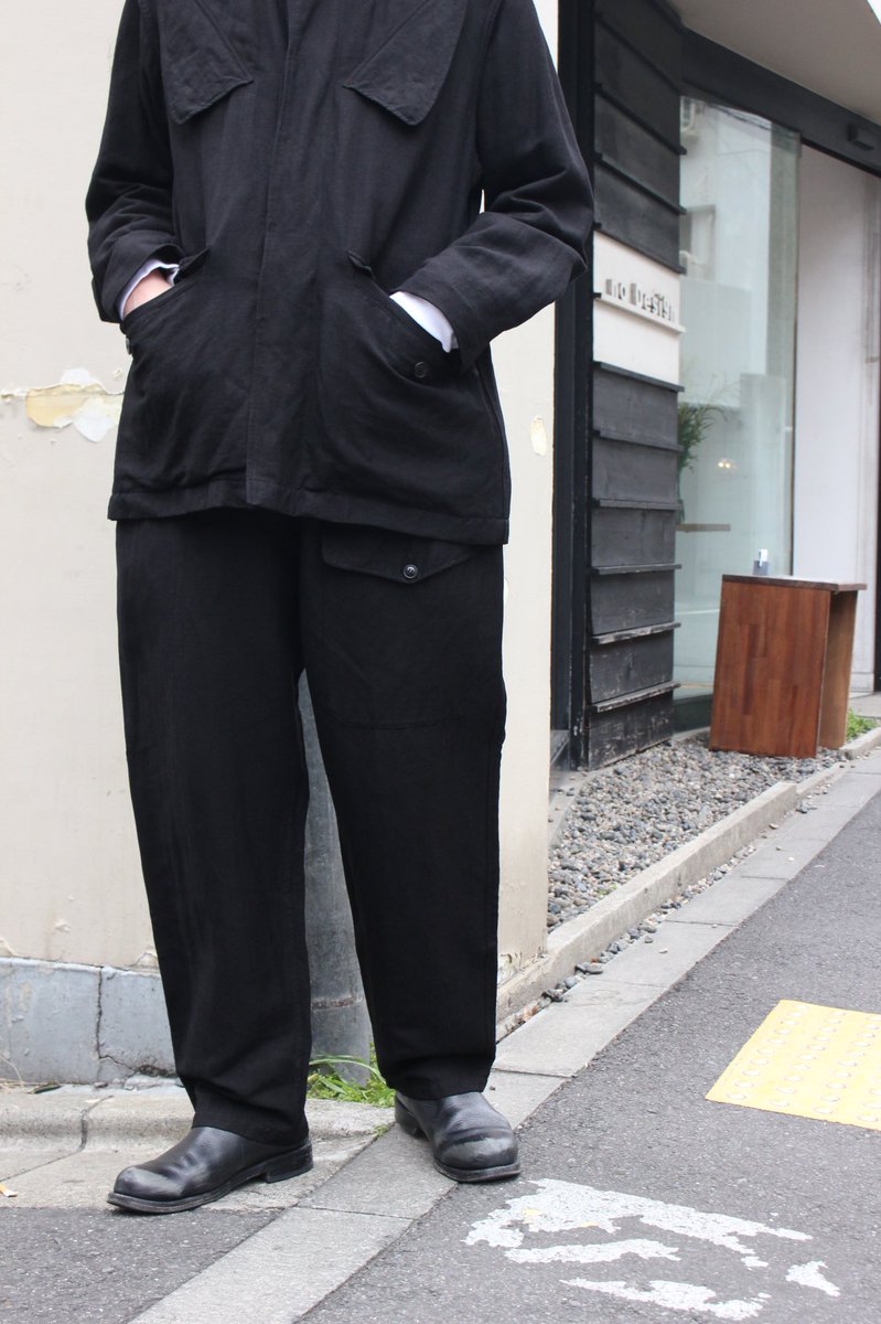 週末値下 COMOLI ドローストリングパンツ ヴィスコースリネン size2