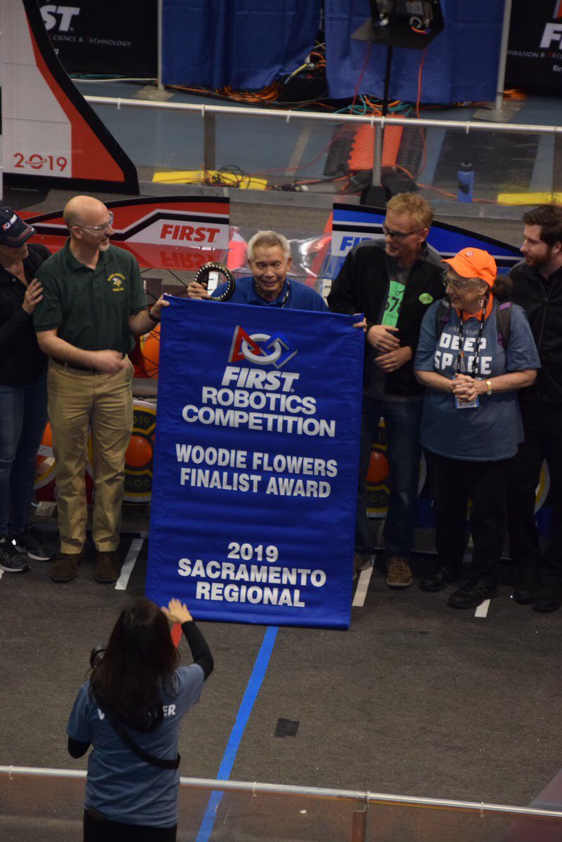 We had an amazing time in the Sacramento and Silicon Valley Regional Competitions!

Congratulations to our team's mentor, Mr. Randall Lam, for winning the well-deserved Woodie Flowers Award, and our spirit and business team for earning the Imagery Award!