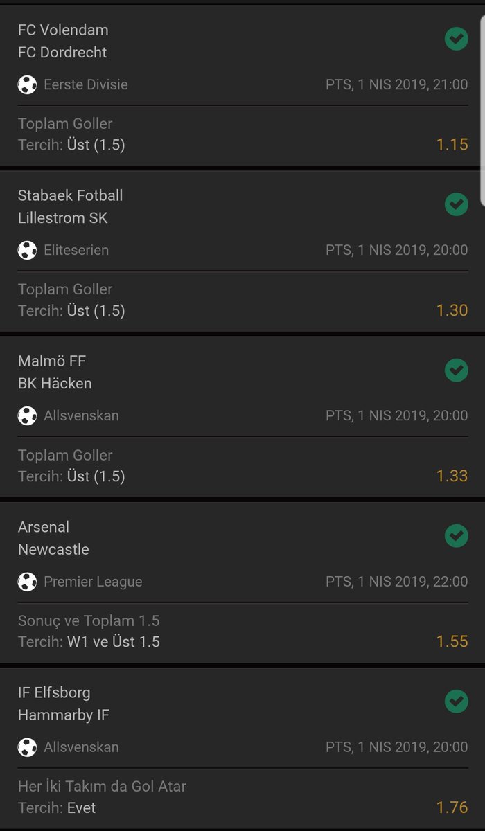 Arkadaslar 2 günde 2 kombine ve 2 de 2 kupon yine geldi oynayan herkese tebrikler 😂👌👍 
💵💰💸
⚽️🏀🏐🥎
Hiltonbet ile daha çok kazanç için üyelik linki 👉 bit.ly/2HBBLWy