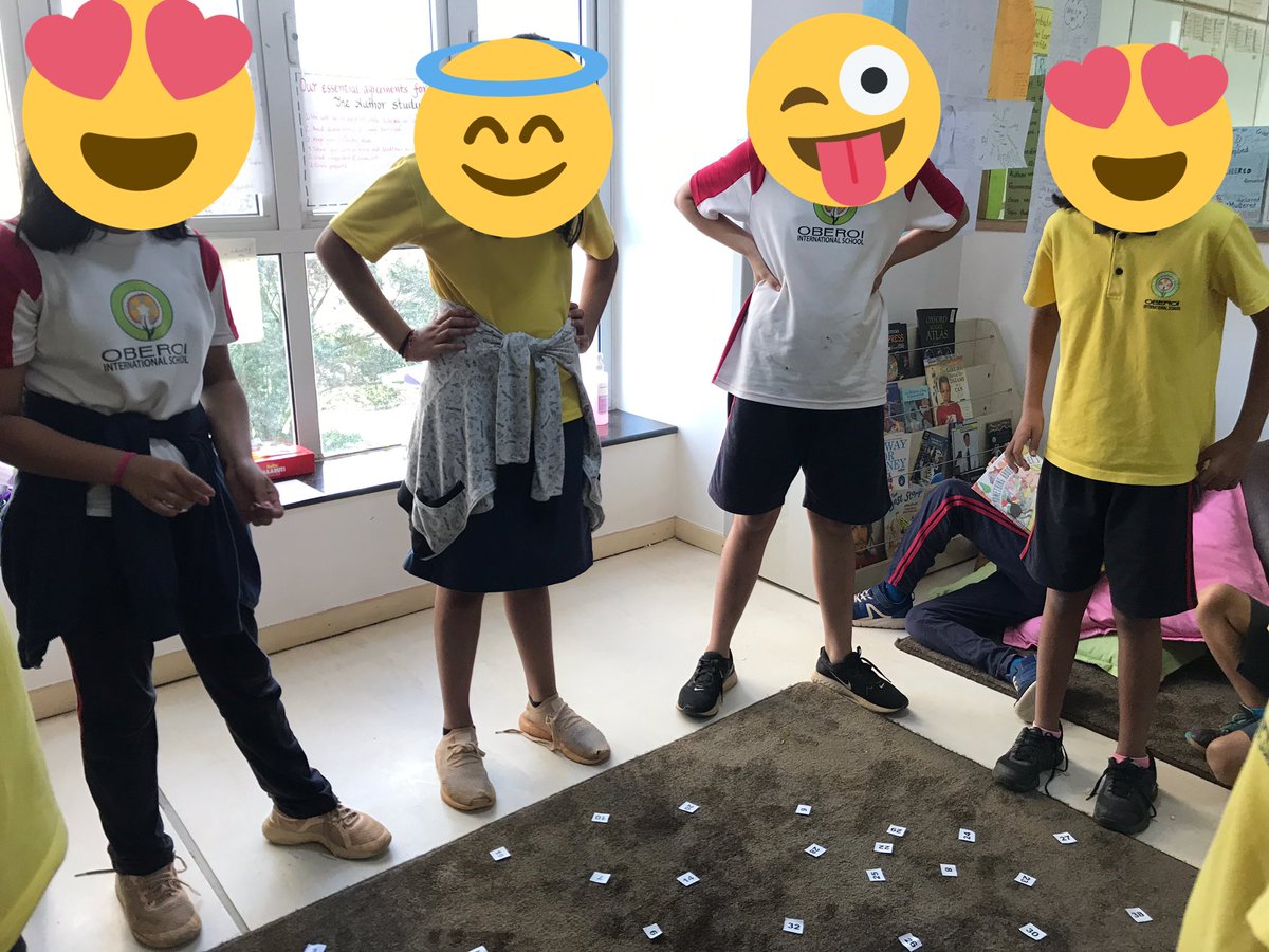 Grade 5 students played a number game; using communication and collaboration skills. @vimi_santos @veenadsilva