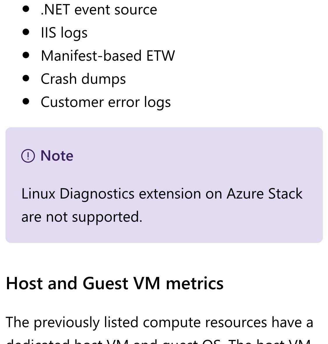 azurestack_guy's tweet image. Was Talking about #linuxvm diagnostics on #AzureStack ... but docs has the answer 😔