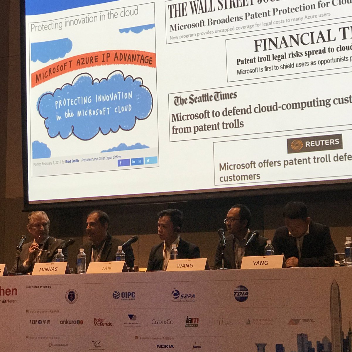 Great panel on how IP functions can evolve with the organizations they serve featuring <a href="/MicrosoftIP/">Microsoft IP</a> <a href="/Huawei/">Huawei</a> @TclCorporation <a href="/bureauvandijk/">Bureau van Dijk</a> #IPBCShenzhen