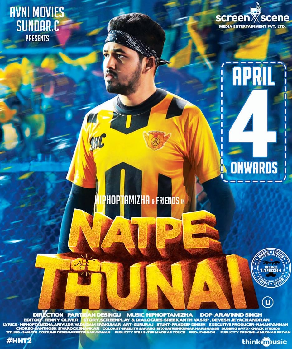 johnsoncinepro's tweet photo. . @hiphoptamizha's #NatpeThunai worldwide release from April 4th .
#NatpeThunaiFromApril04 #Hiphop2
#sundar.c #AvniMovies @Screensceneoffl
A @Screensceneoffl release @khushsundar
@hiphoptamizha
@partiban_desing
@lkanagha23
@karupalaniappan
@Rjvigneshkanth
@johnsoncinepro https://t.co/dslqOSLPWH