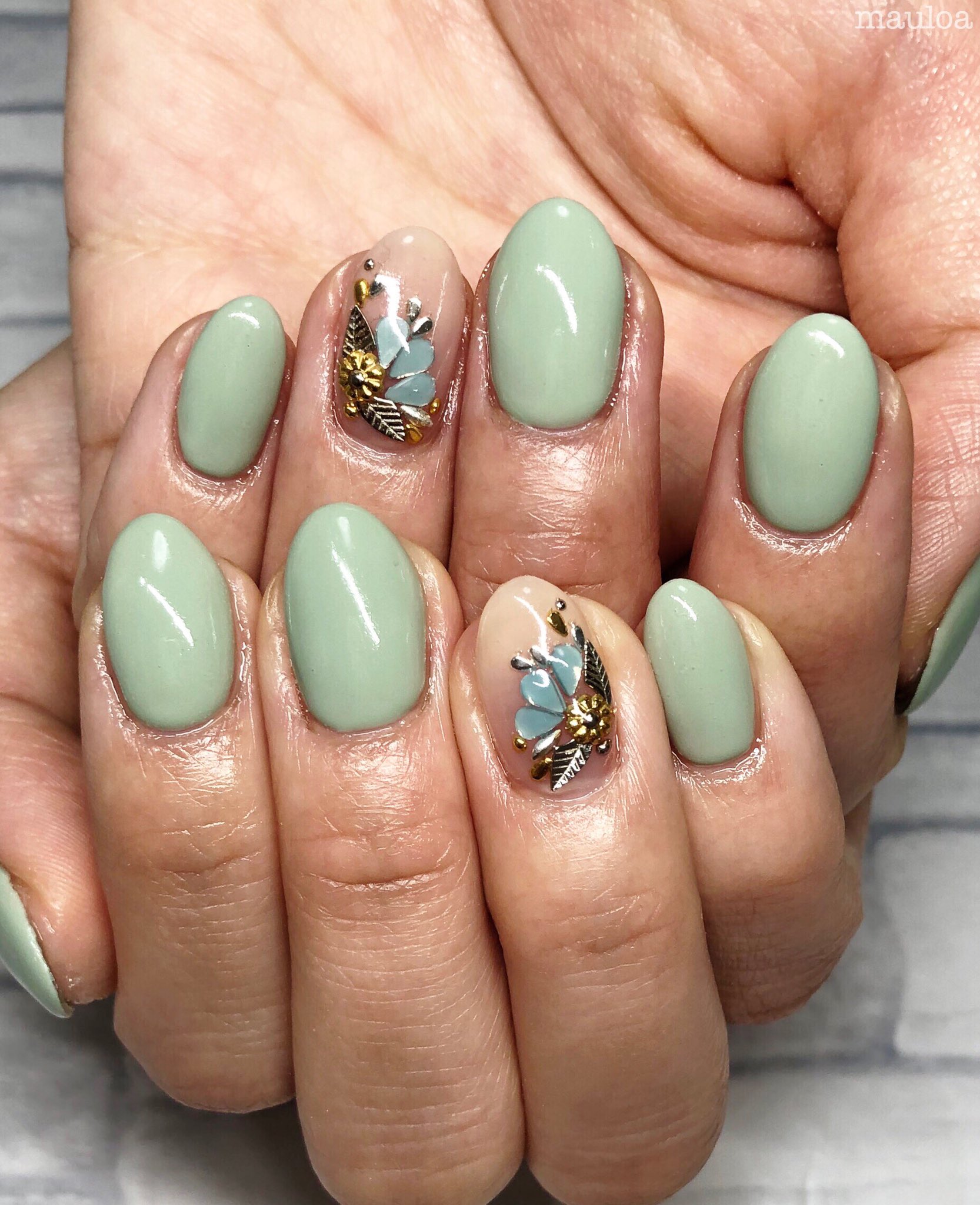 Uzivatel Mauloa Na Twitteru ビジューでお花っぽく 抹茶いろ いつもありがとう ネイル ネイルデザイン 春ネイル 春ネイル19 Naildesign パステルネイル Mananails 手書きアート Nail マットネイル グレージュ ネイル 天然石ネイル ブルーネイル