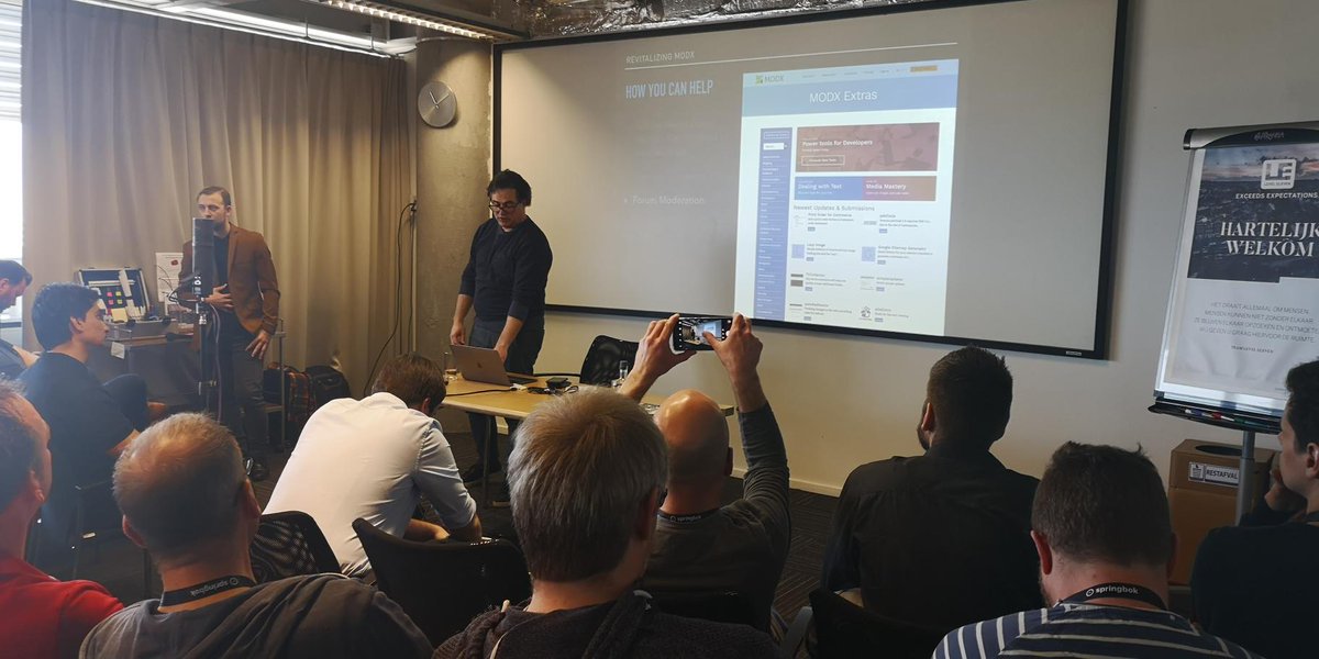 unumbox's tweet photo. Unumbox on Tour! - We headed to Amsterdam for the annual MODX Conference 

Inspired by the talk by on Voice Technology, we are full of new ideas!

#networking #technology #amsterdam #MODX #CreatewithFred #core #content #commerce https://t.co/7fMNuFMpSw