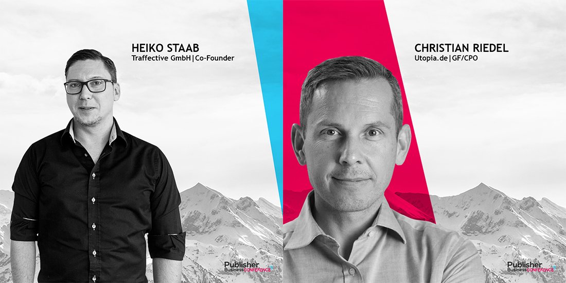 Utopia und Traffective! Christian Riedel und Heiko Staab! Wie hat  utopia.de die digitale Vermarktung neu justiert und was sind die  Learning? Die beiden Chefs geben euch tiefe Einblicke! 
 Jetzt Tickets sichern ➡️ publisher-business-conference.de/pricing-regist……/