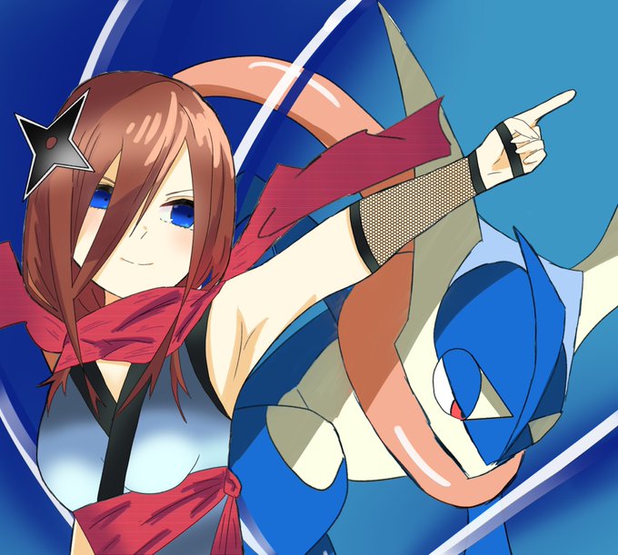 kiramekiさんがTwitterに投稿した中野三玖(五等分の花嫁)のイラスト。