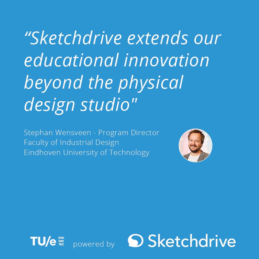 sketchdrive's tweet photo. Pioneer #4: @swensveen is one of the most forward thinking educational leaders we know! At @TUE_ID he is shifting hands-on skill training in Industrial Design to a blended format with the aim of offering efficient and more accessible education! #onlinelearning #blendedlearning https://t.co/HxKamRo2AK