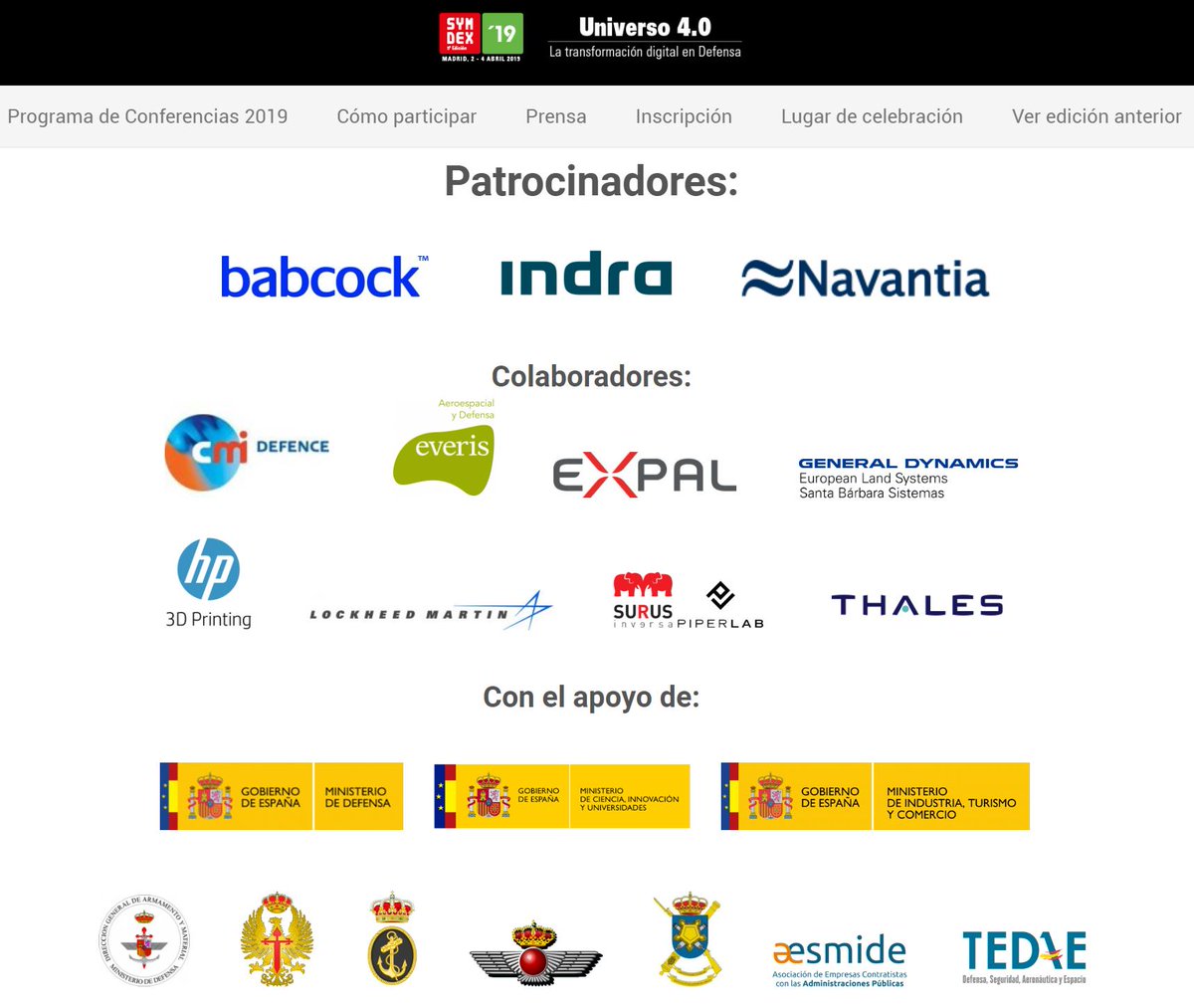 Suruscircular's tweet photo. Ya está en marcha #SYMDEX 2019! Es un orgullo colaborar en este evento junto con @PiperLab_es, Babcock, @IndraCompany, @NavantiaOficial, @generaldynamics , @everis, CMI Defence, @HP, Lookneed Martin y @ThalesEspana https://t.co/aDAtiZukmp